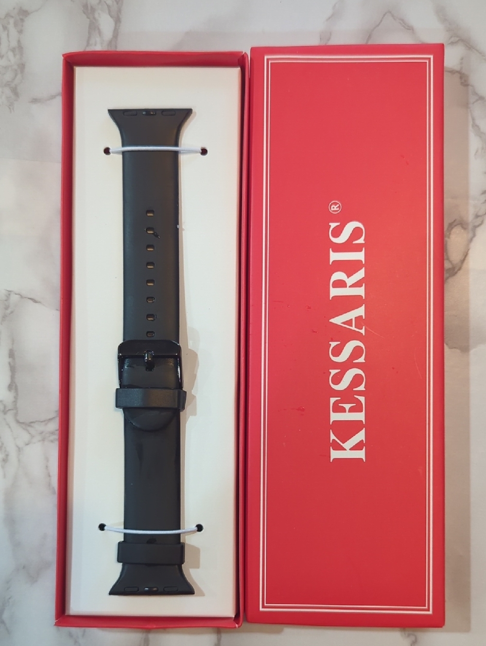 KESSARIS Black Silicone Replacement Watch Band